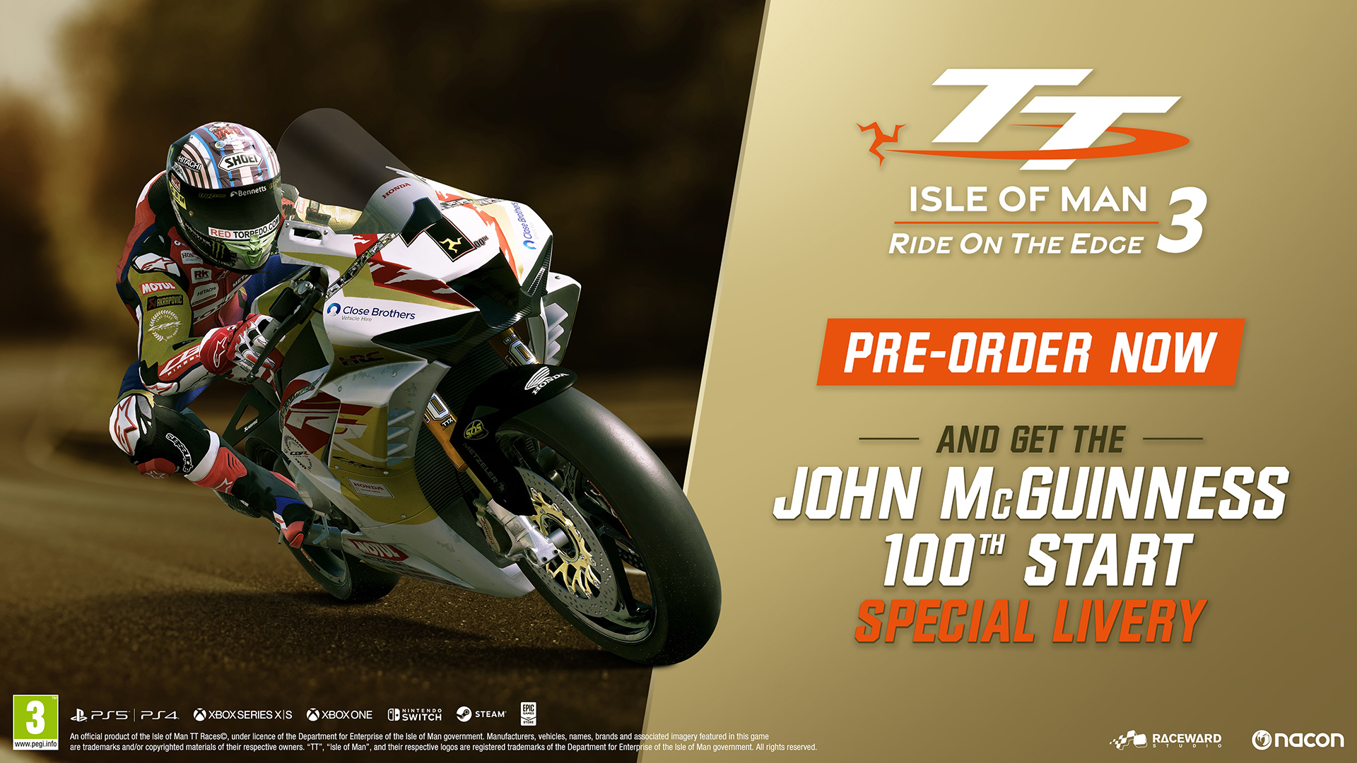 TT Isle Of Man: Ride on the Edge 3 chega para o próximo ano